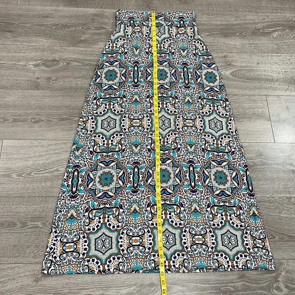 Artisan NY Maxi Skirt Boho Print Pull On S - Picture 9 of 13